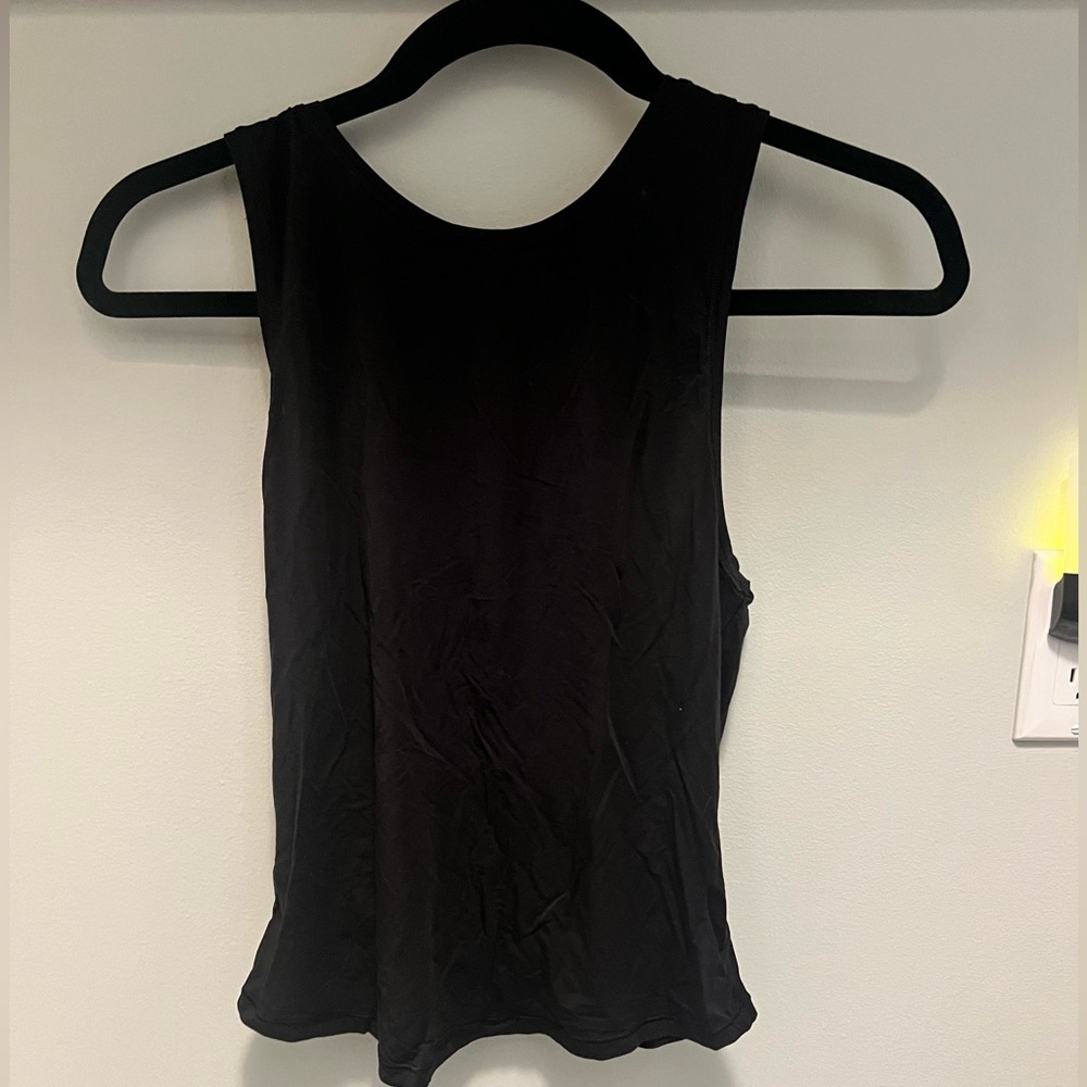 Black Lululemon open back tank. Hardly warn-like new.